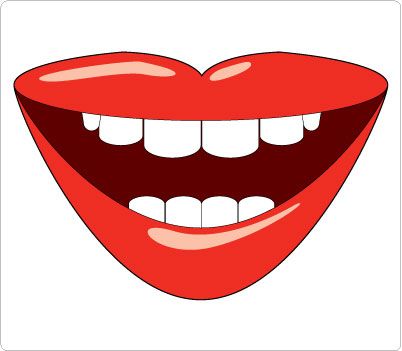 Detail Lips With Teeth Clipart Nomer 35