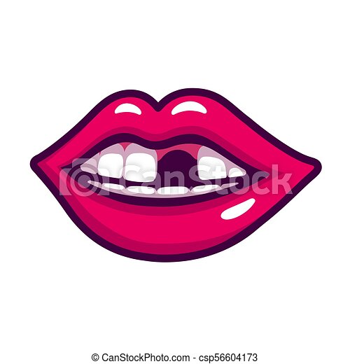 Detail Lips With Teeth Clipart Nomer 42