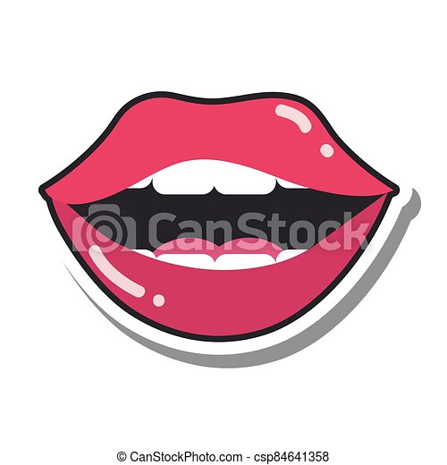 Detail Lips With Teeth Clipart Nomer 46