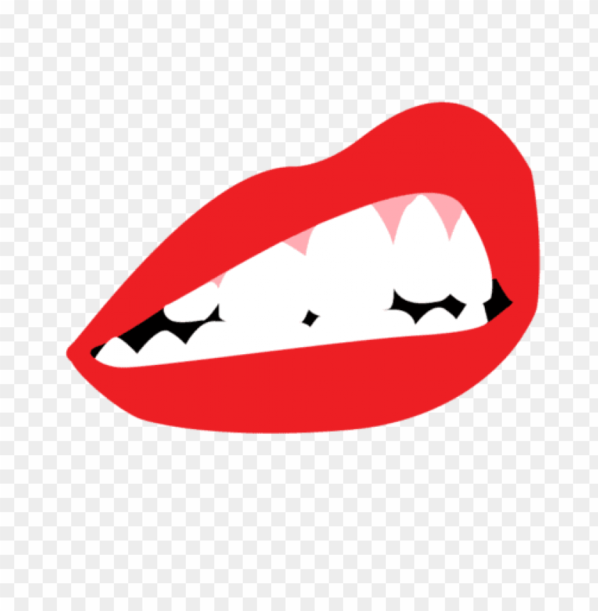 Detail Lips With Teeth Clipart Nomer 7