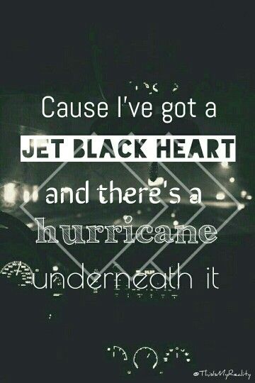 Detail Lirik Lagu Jet Black Heart Nomer 45