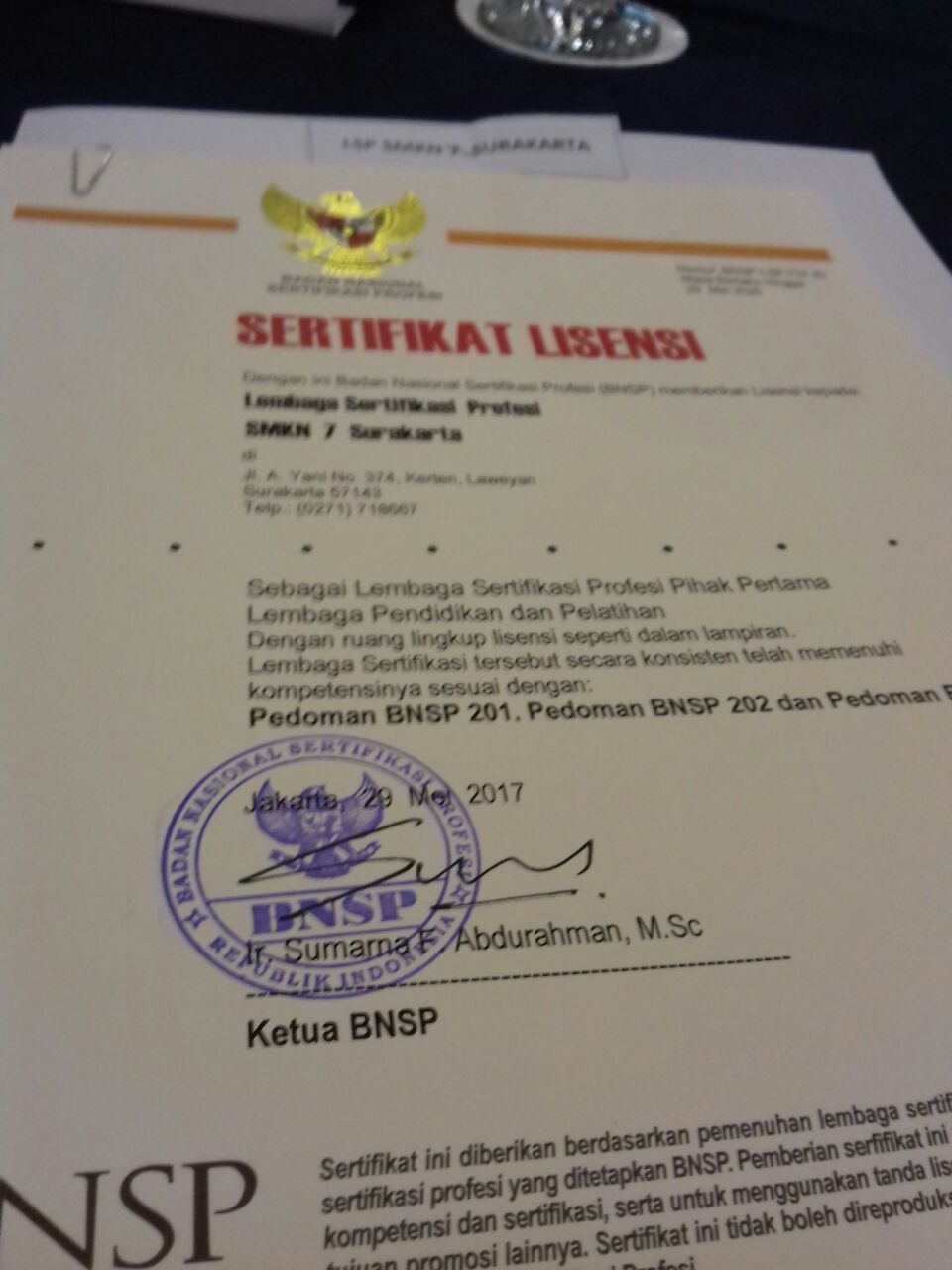 Detail Lis Sertifikat Nomer 53