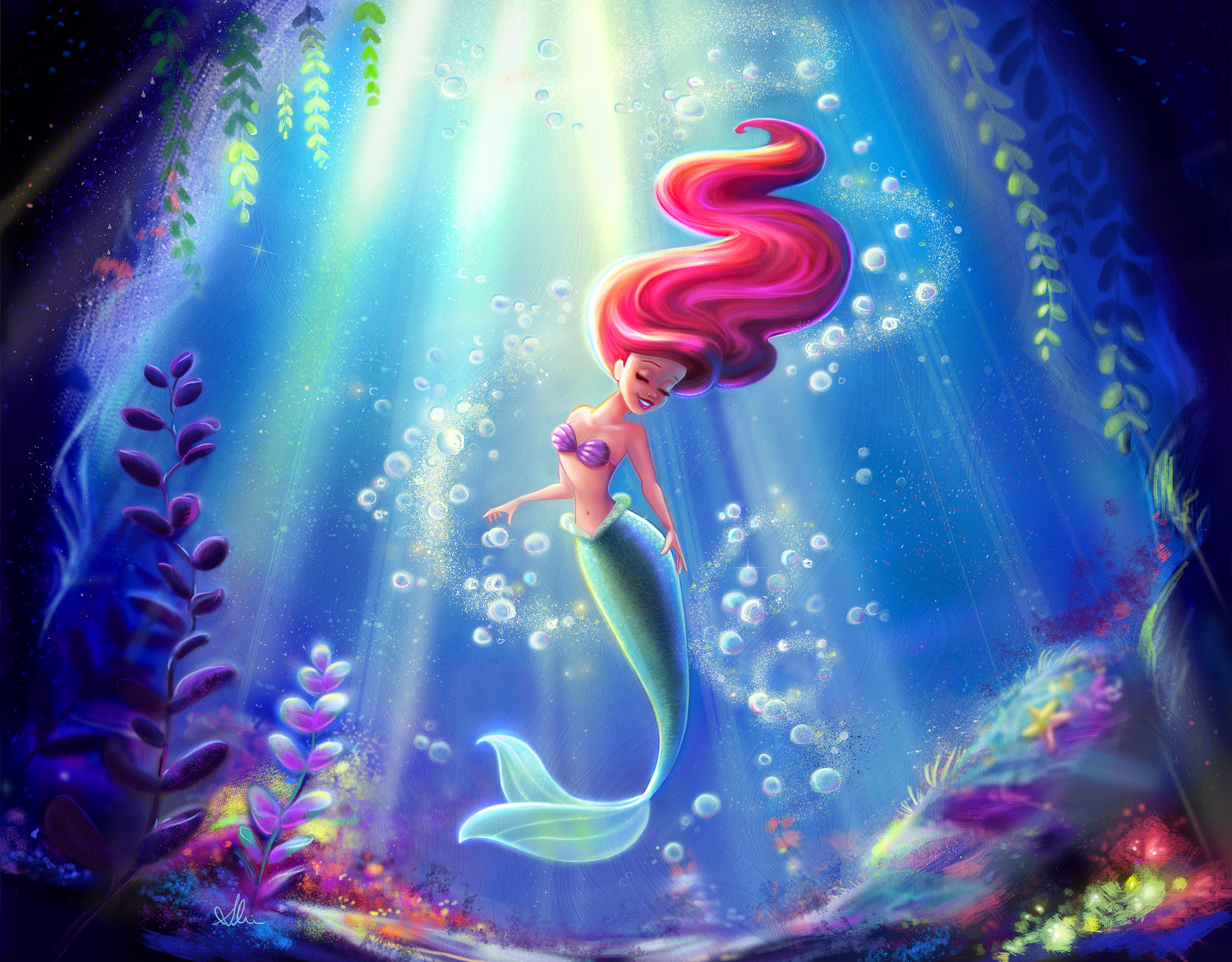 Detail Little Mermaid Wallpaper Nomer 8