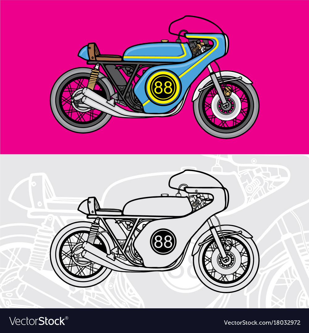 Detail Motor Balap Vector Nomer 54