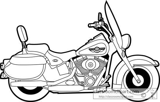 Detail Motorcycle Clipart Harley Nomer 2