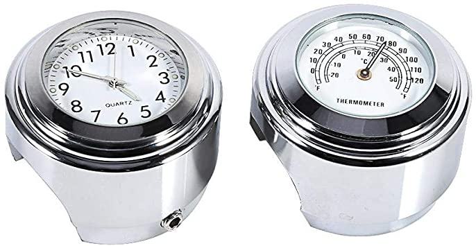 Detail Motorcycle Clock And Thermometer Nomer 15