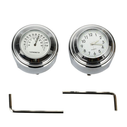 Detail Motorcycle Clock And Thermometer Nomer 16