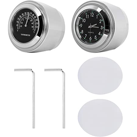 Detail Motorcycle Clock And Thermometer Nomer 19