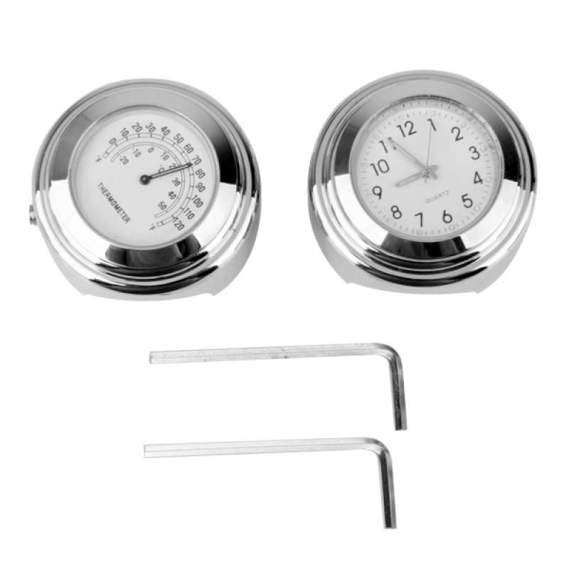 Detail Motorcycle Clock And Thermometer Nomer 3