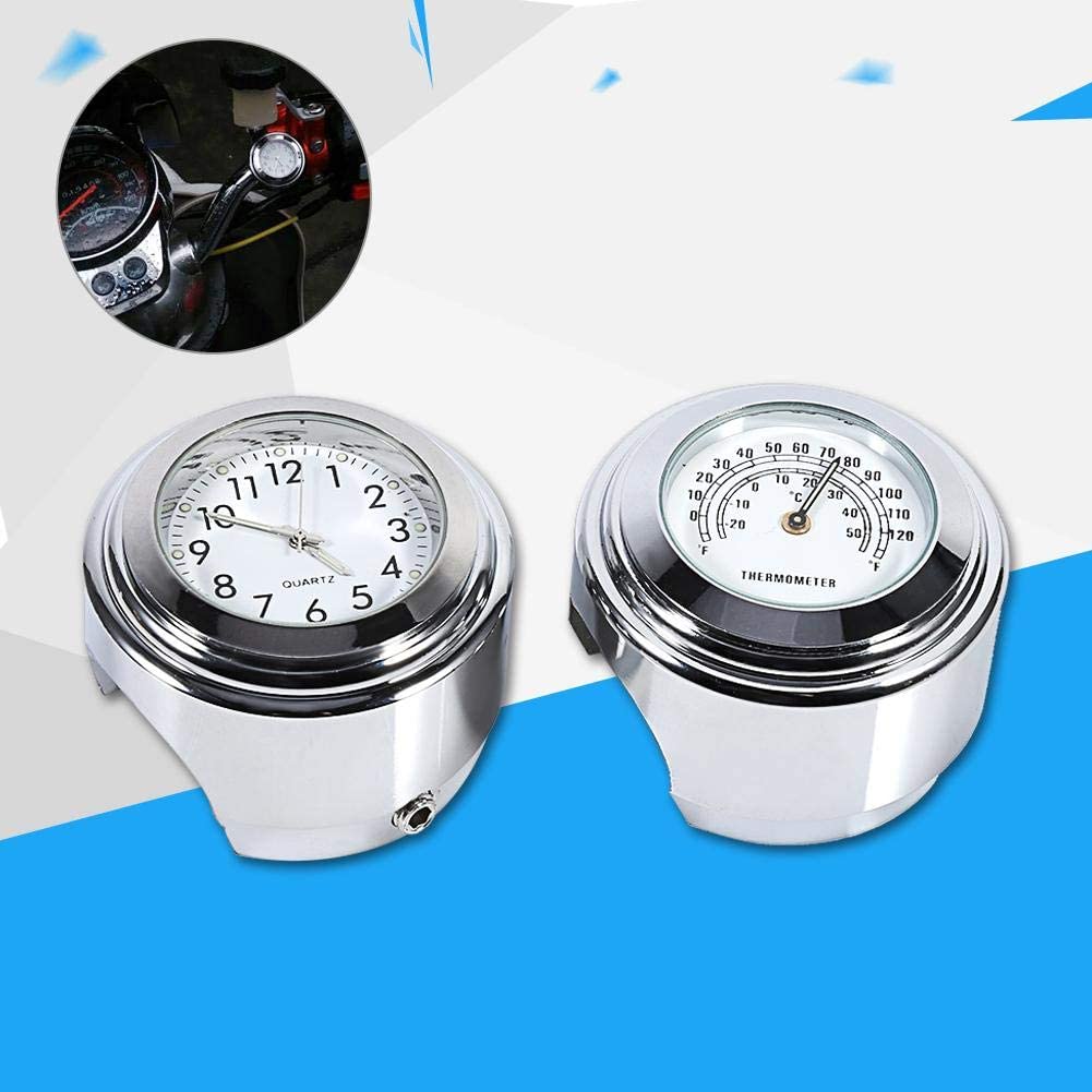 Detail Motorcycle Clock And Thermometer Nomer 24