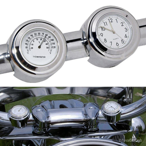 Detail Motorcycle Clock And Thermometer Nomer 4