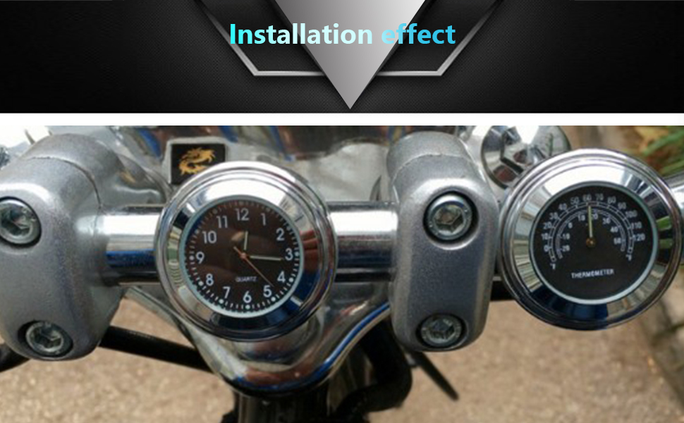 Detail Motorcycle Clock And Thermometer Nomer 51