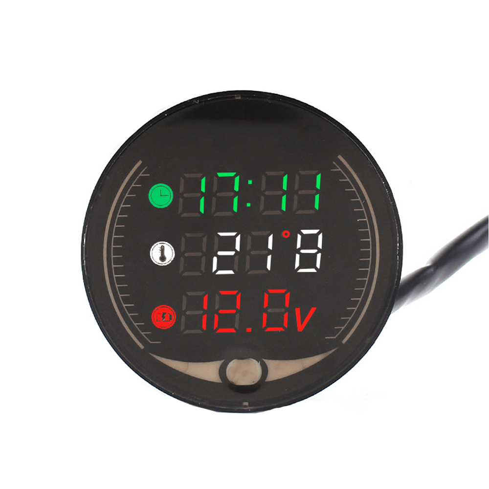 Detail Motorcycle Clock Thermometer Nomer 16