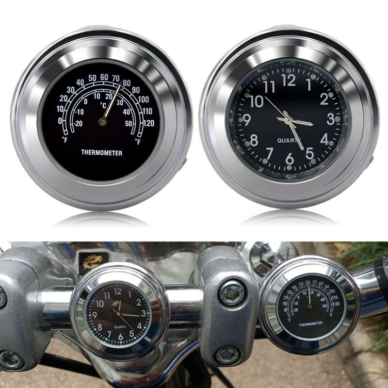 Detail Motorcycle Clock Thermometer Nomer 5