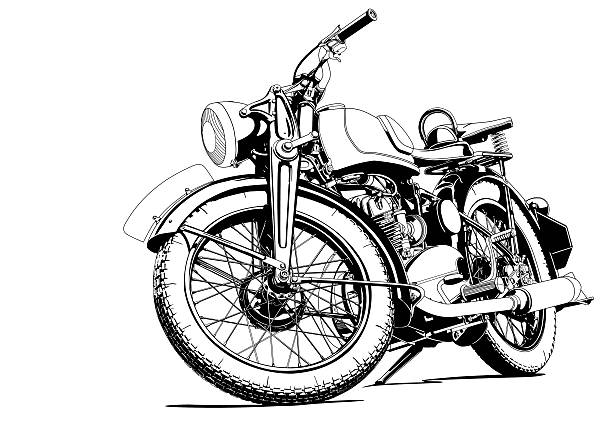 Detail Motorcycle Drawings Clip Art Nomer 32