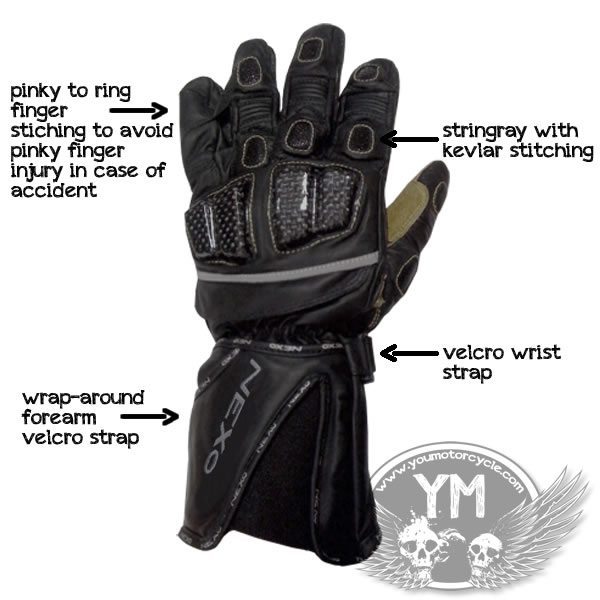 Motorcycle Gloves Kangaroo Leather - KibrisPDR