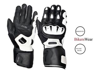 Detail Motorcycle Gloves Kangaroo Leather Nomer 12