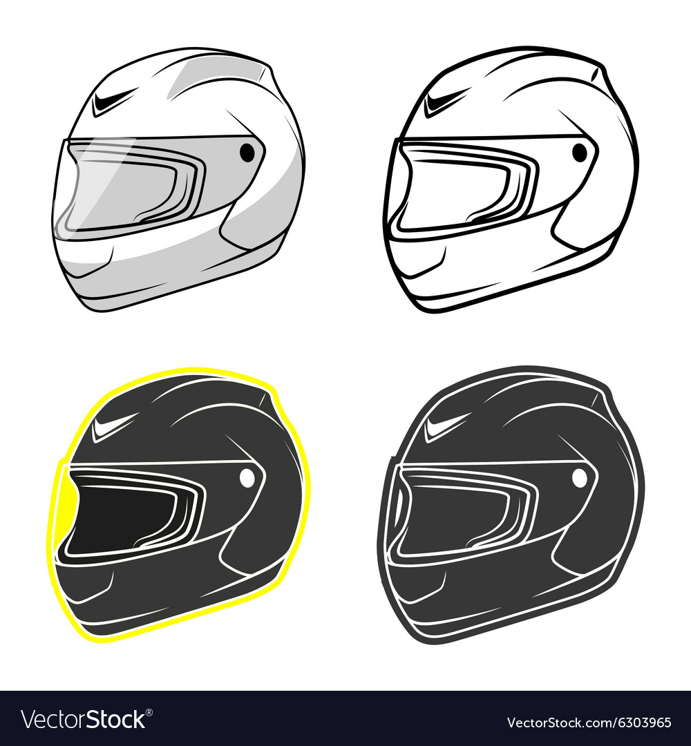 Detail Motorcycle Helmet Vector Nomer 11