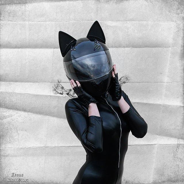 Detail Motorcycle Helmets Cat Ears Nomer 24