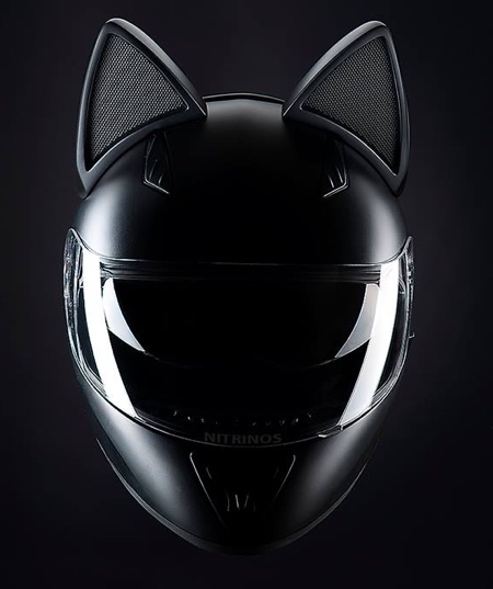 Detail Motorcycle Helmets Cat Ears Nomer 38