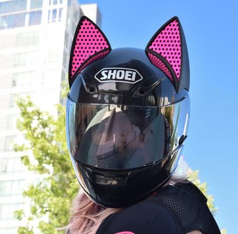 Detail Motorcycle Helmets Cat Ears Nomer 41