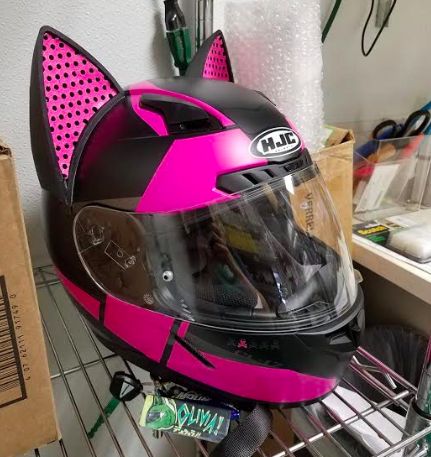 Detail Motorcycle Helmets Cat Ears Nomer 47