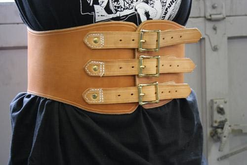 Detail Motorcycle Kidney Belt Leather Nomer 19