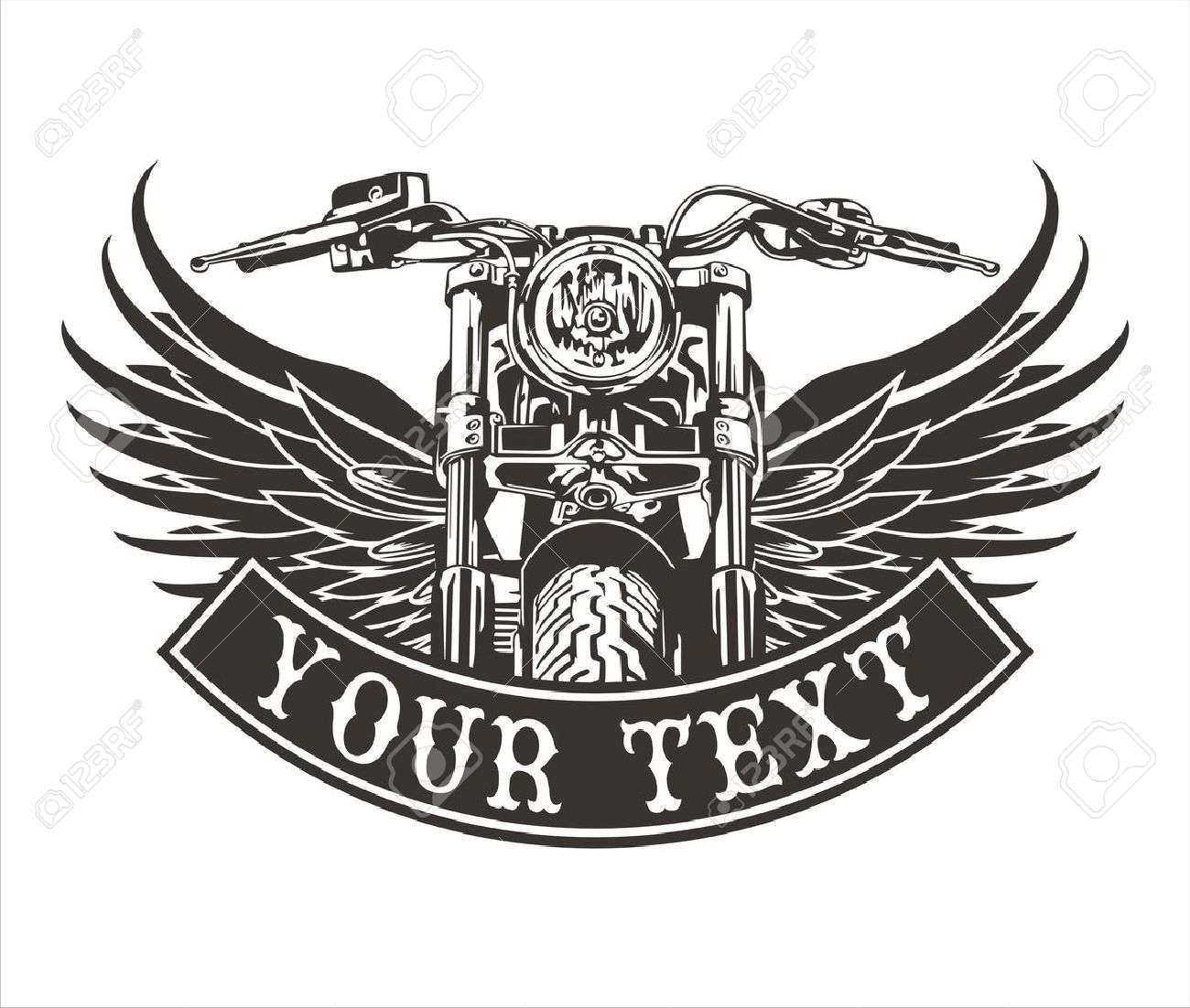 Detail Motorcycle With Wings Clipart Nomer 5