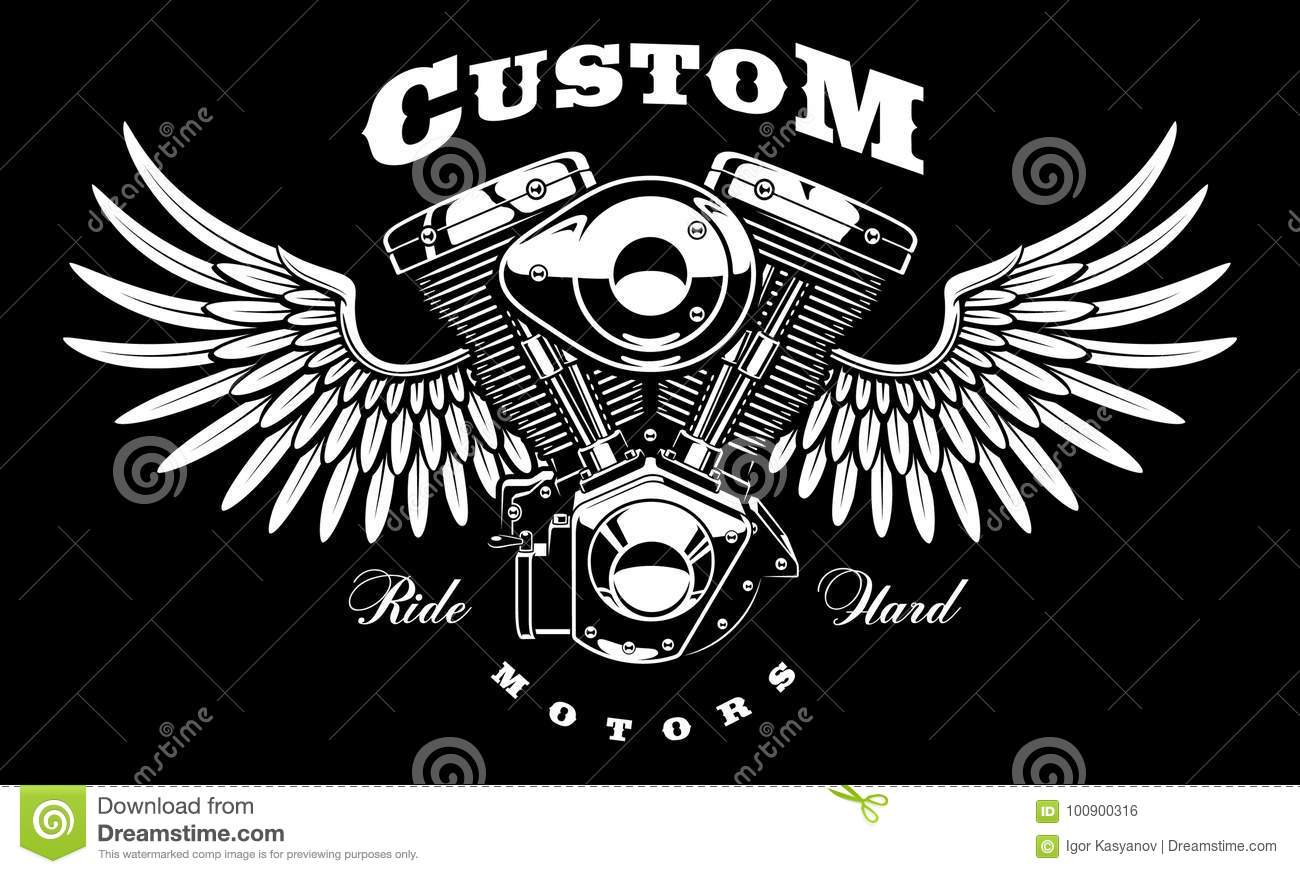 Detail Motorcycle With Wings Clipart Nomer 8