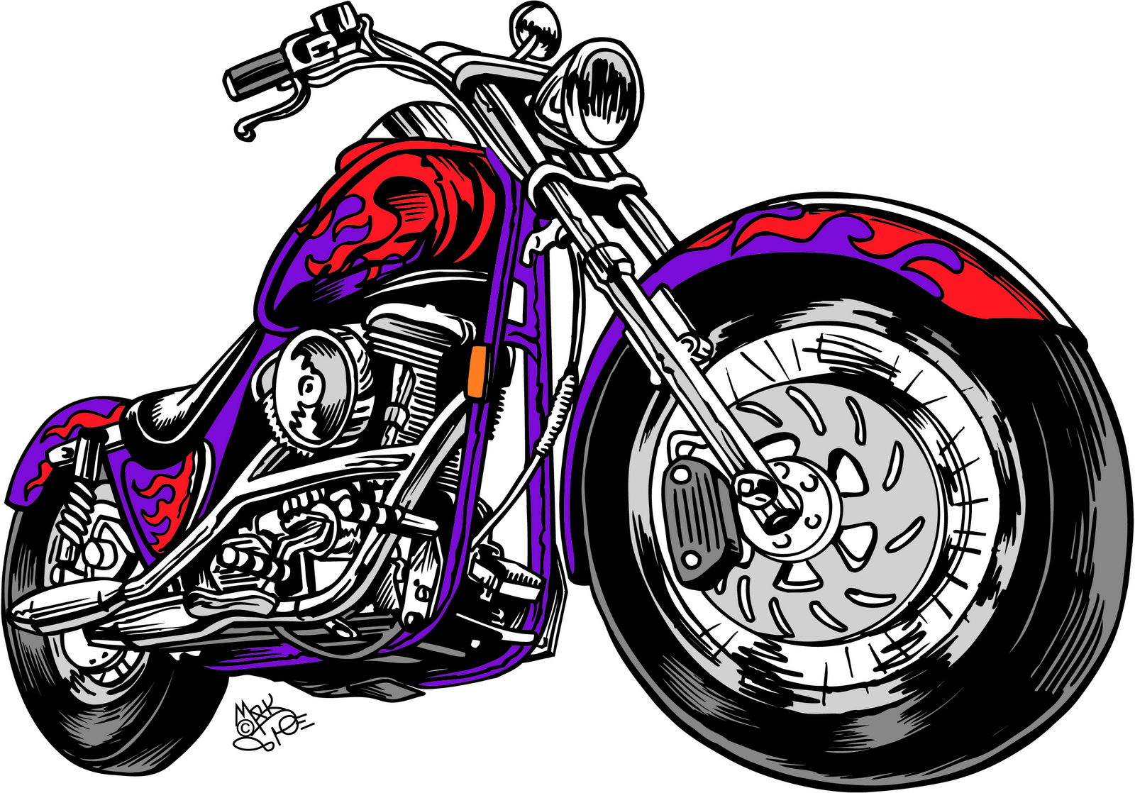 Detail Motorcycles Clipart Nomer 48