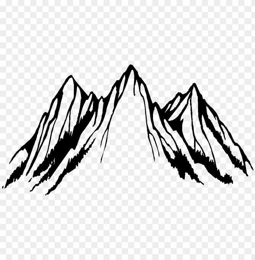 Detail Mountain Black And White Nomer 47