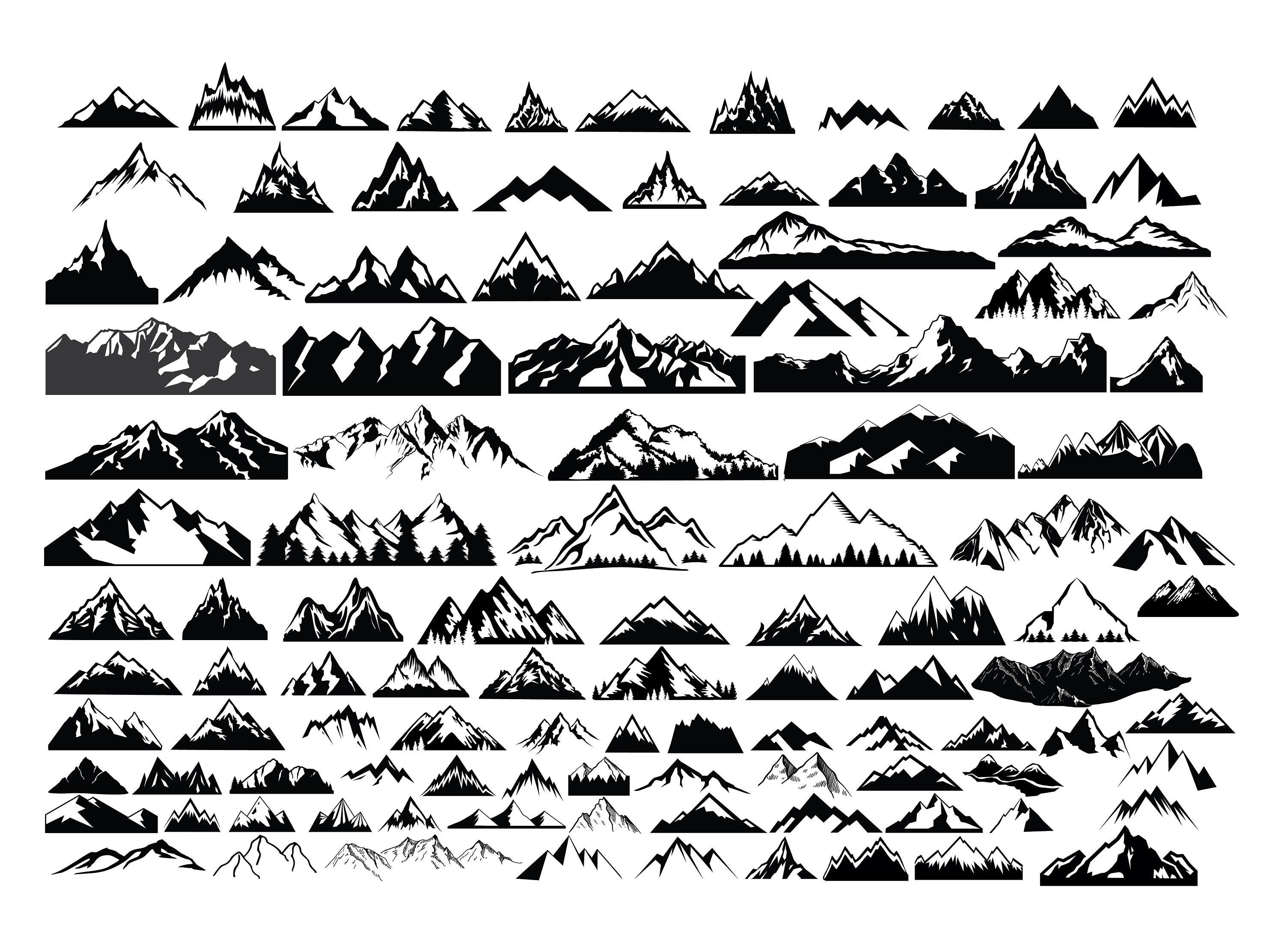 Detail Mountain Clipart Nomer 12