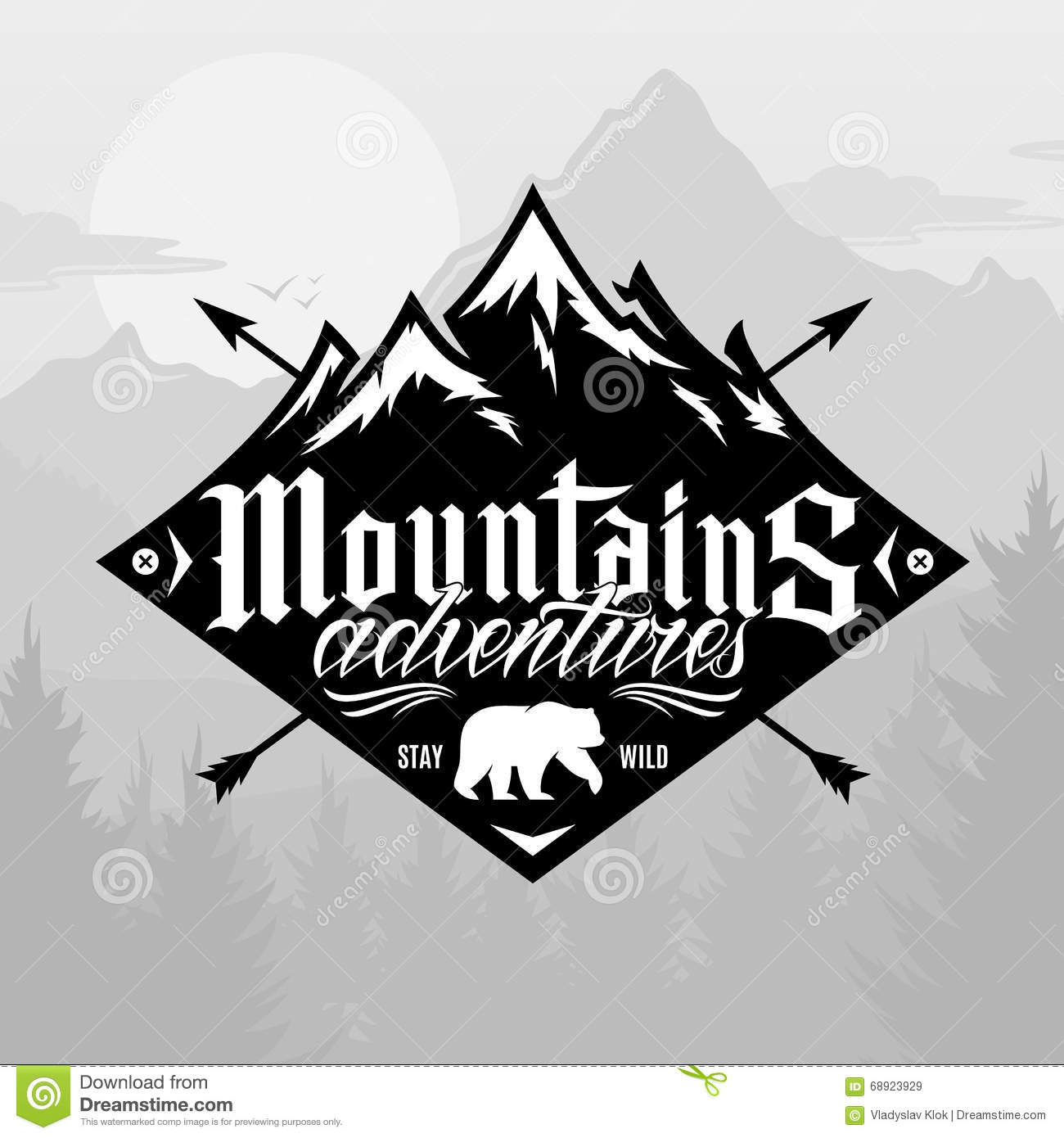 Detail Mountain Logo Gunung Nomer 18