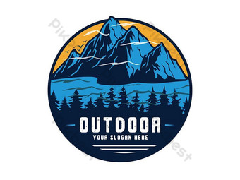 Detail Mountain Logo Gunung Nomer 28