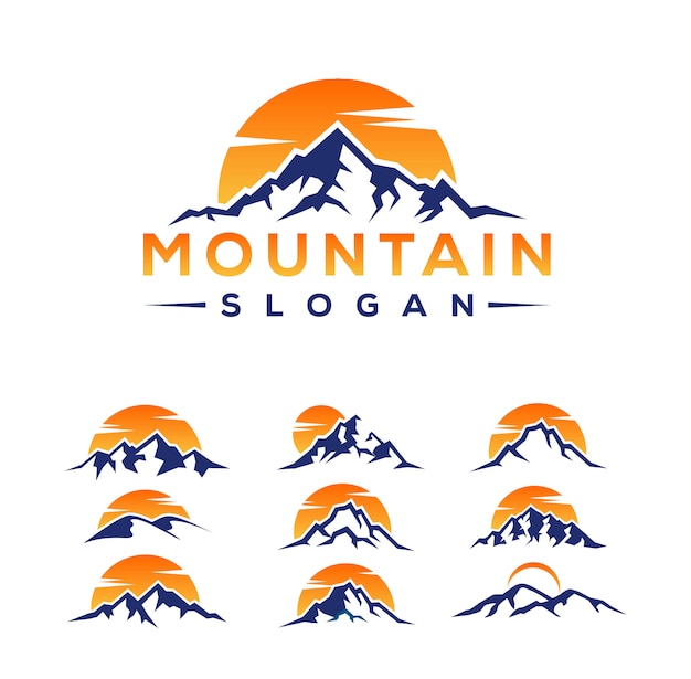 Detail Mountain Logo Gunung Nomer 4