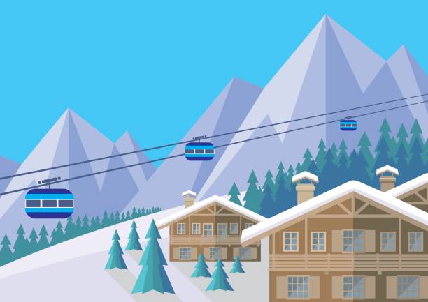 Detail Mountain Skiing Clipart Nomer 18