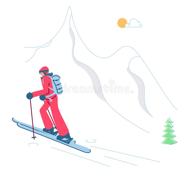 Detail Mountain Skiing Clipart Nomer 46