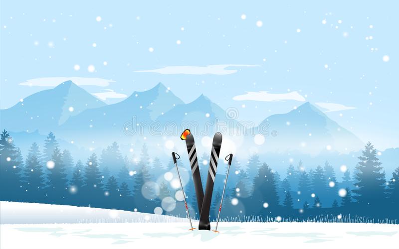 Detail Mountain Skiing Clipart Nomer 9