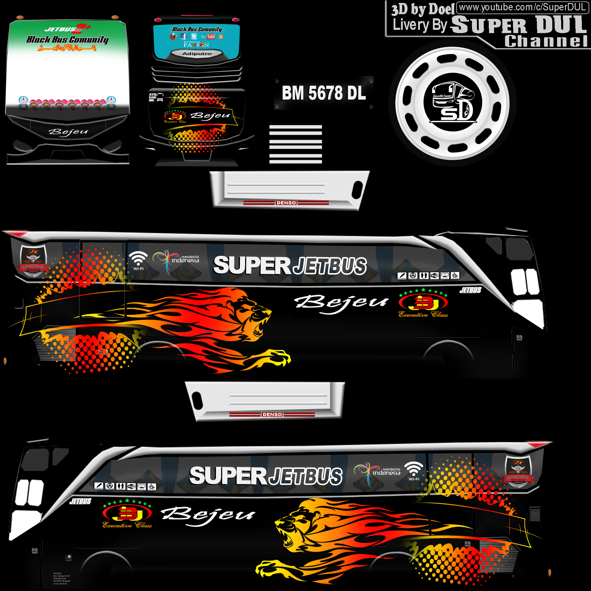 Detail Livery Bus Simulator Keren 3d Nomer 14