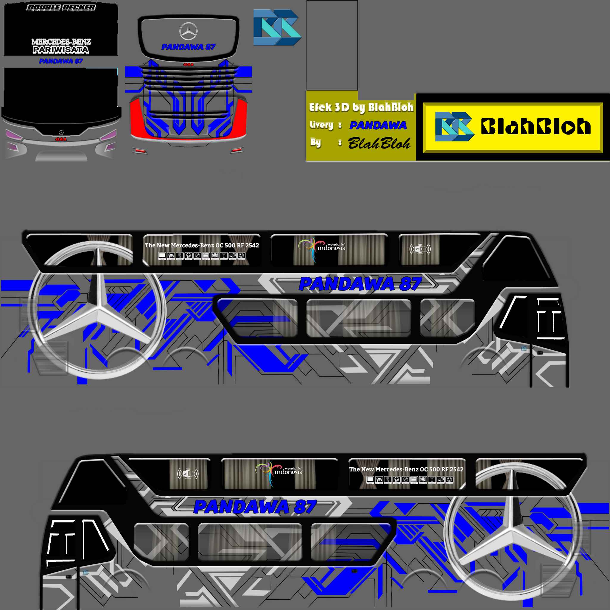 Detail Livery Bus Simulator Keren 3d Nomer 28