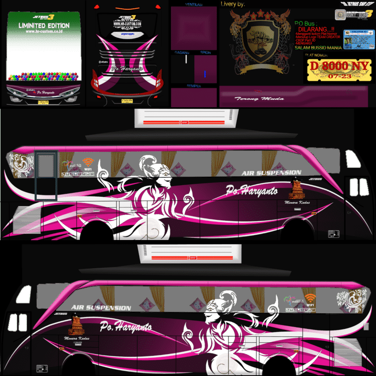 Detail Livery Bus Simulator Keren 3d Nomer 8