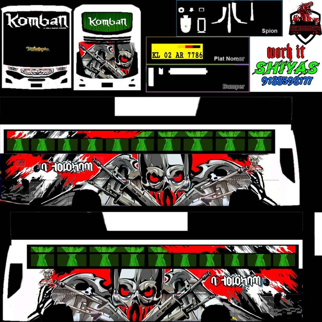 Download Livery Bussid Full Sticker Nomer 9