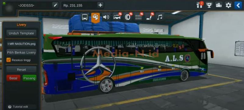 Detail Livery Bussid Full Sticker Kaca Nomer 51