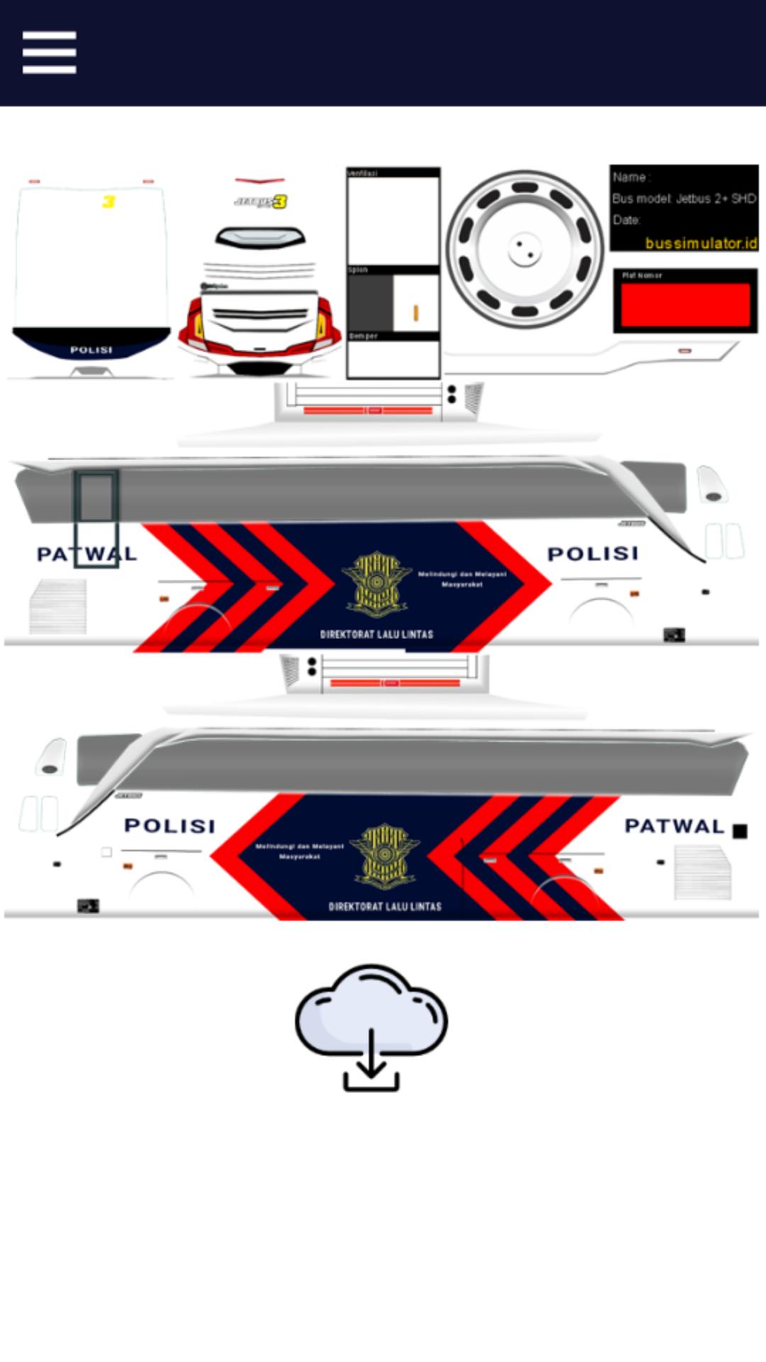 Detail Livery Bussid Polisi Hd Nomer 2