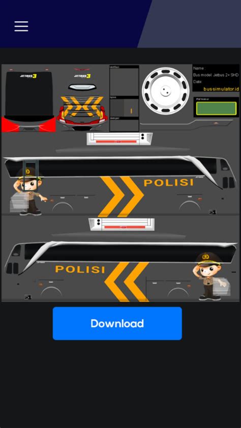 Detail Livery Bussid Polisi Hd Nomer 14