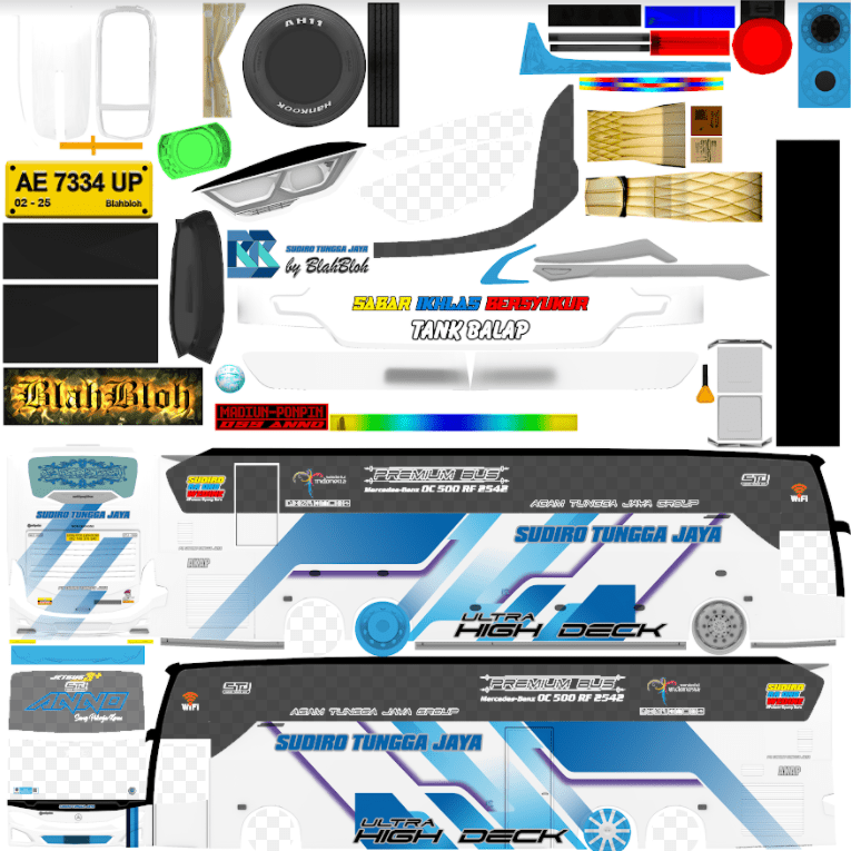 Detail Livery Bussid Transformers Nomer 21