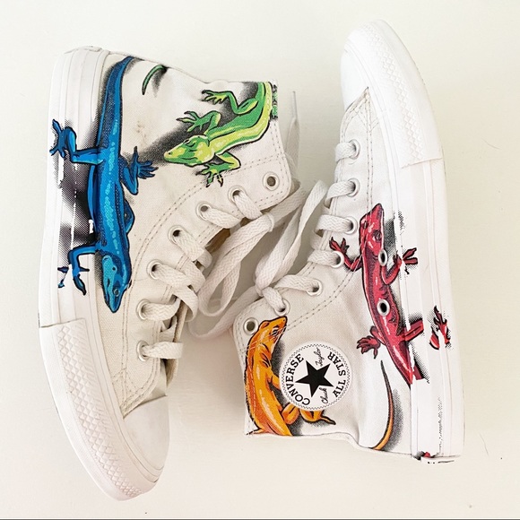 Detail Lizard Converse High Tops Nomer 4