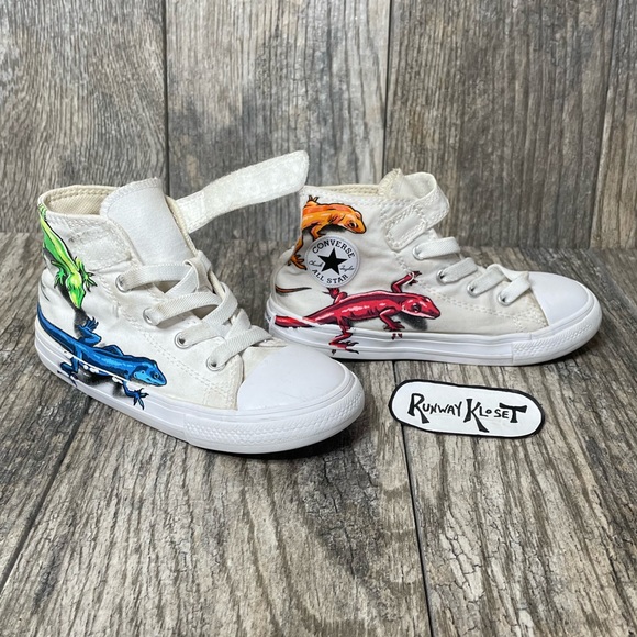 Detail Lizard Converse High Tops Nomer 37