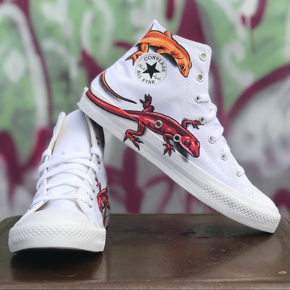 Detail Lizard Converse High Tops Nomer 49