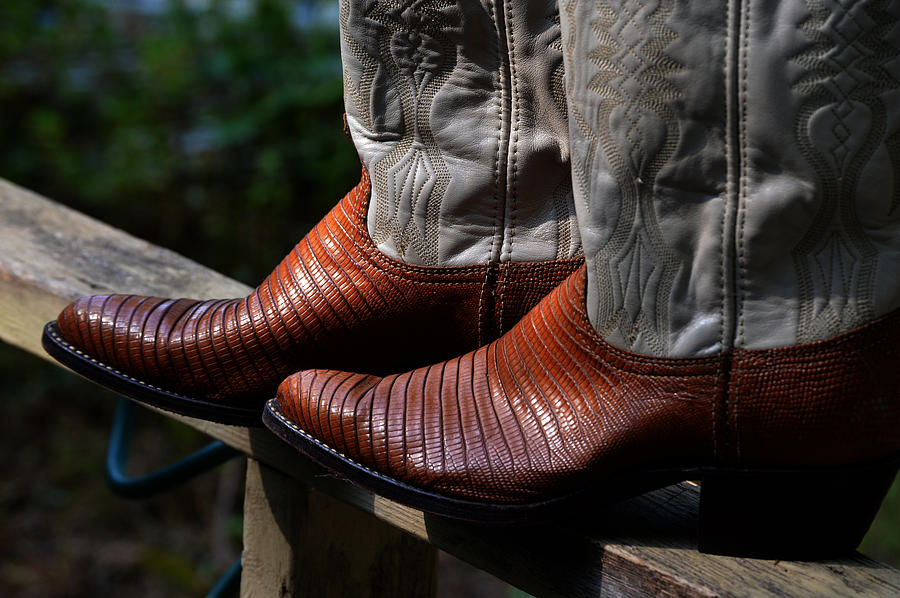 Detail Lizard Skin Cowboy Boots Nomer 18